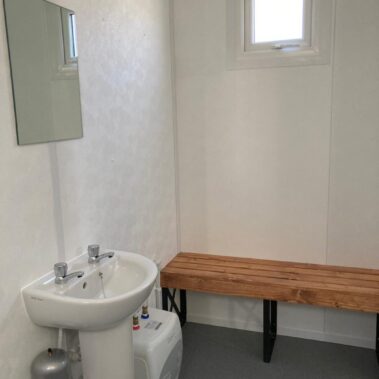 16ft x 10ft Toilet Shower Block Separate Locker Room