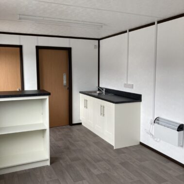 40ft x 10ft Open Plan Office with Toilet & Kitchenette