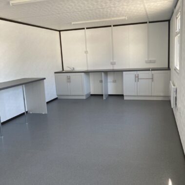 40ft x 12ft Canteen Facilities with Emergency Exit & Lighting