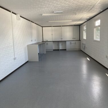 40ft x 12ft Canteen Facilities with Emergency Exit & Lighting